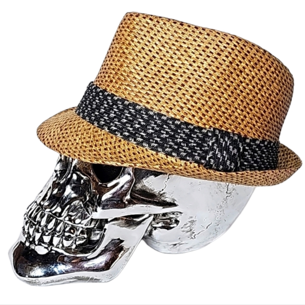 Lids Top Straw Hat. Fitted Bucket Casual Dress Hat. Men's Size: S/M.